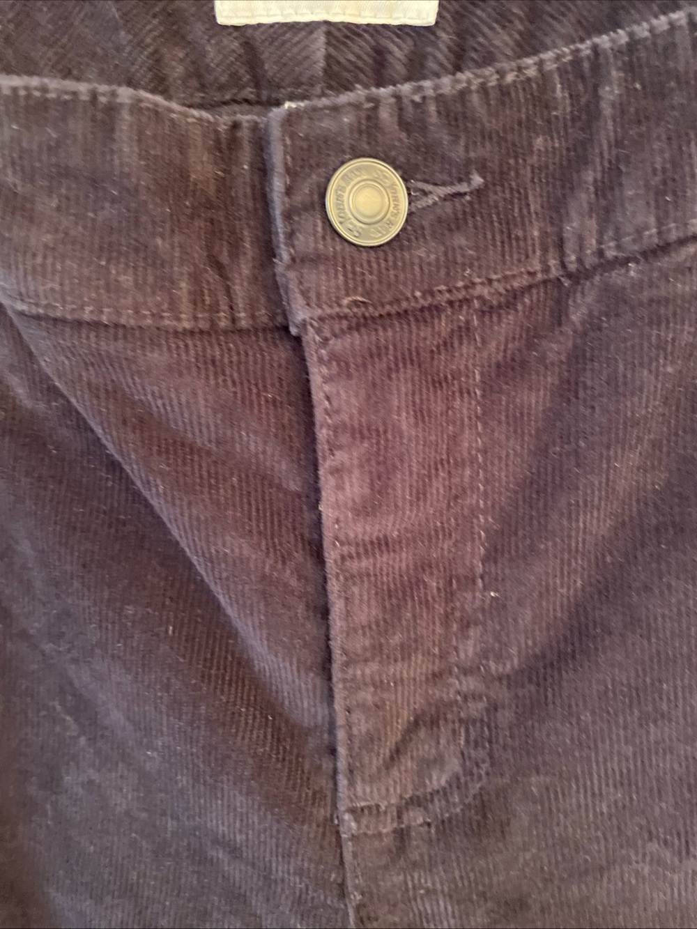 St Johns Bay Navy Blue Straight Leg Corduroy Pants Womens Size 6 Cotton Stretch - Picture 3 of 11